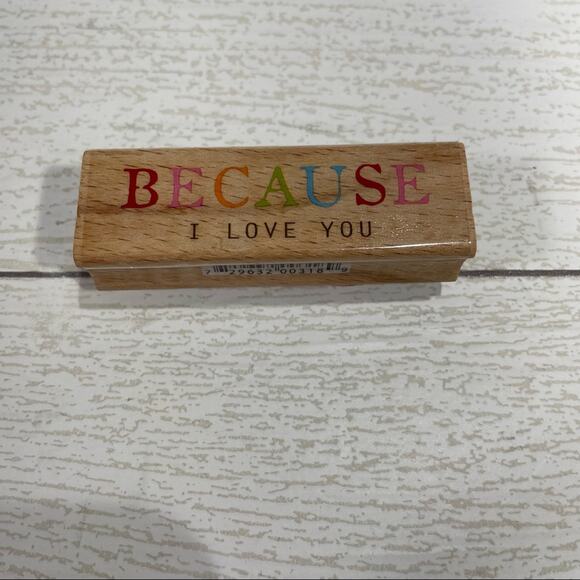 Wood and Rubber Stamp Love Family and Anniversary 6 Piece Bundle - Picture 7 of 11